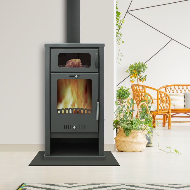 Poêle à bois avec four - BELLEZA Deluxe F Luxe - 7.5 kW