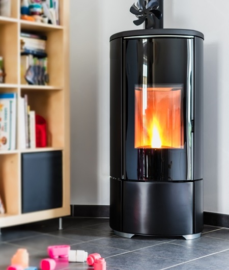 Poêle à granulés étanche