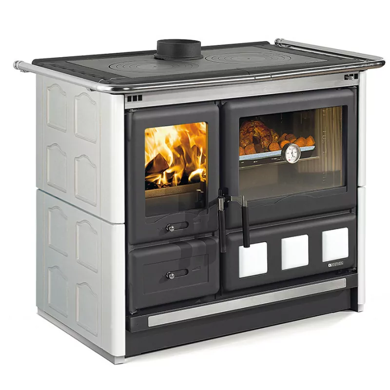 cuisiniere-a-bois-rosa-xxl16-maiolica1 Cuisinière à bois Rosa XXL.16 - Maiolica - 10,5 Kw