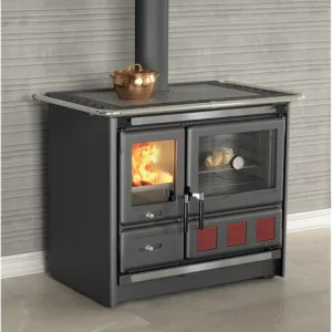 Cuisinière à bois Rosa XXL.16 Steel - 10 Kw
