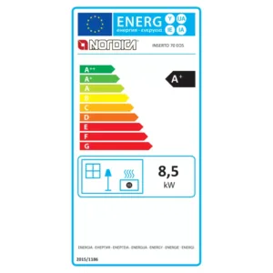 Insert à bois 70 EOS - 8,5 Kw