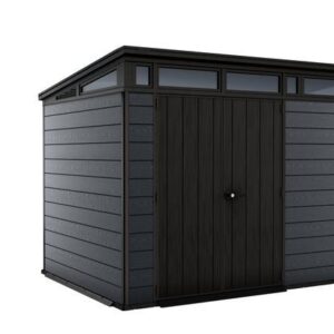 Abris de jardin gris anthracite CORTINA 97 en résine KETER 6m²