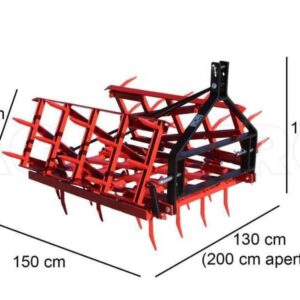 Herses à dents fixes série lourde AgriEuro EPP40 – Porté / Tracté – 40 dents refermables – 200 cm