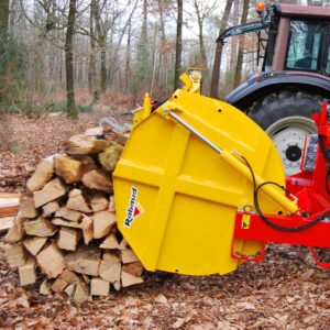 Fagoteuse de bûches FAGOMATIC BU PRO à basculement hydraulique, avec support pour bobines, RABAUD