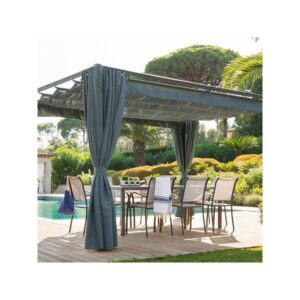 RIDEAUX TISSU GRIS 300 cm x 300 cm