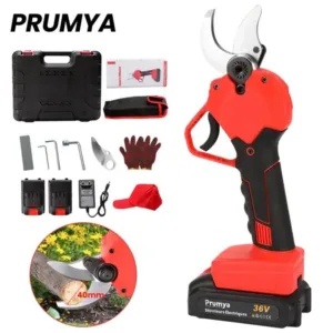 Sécateur Sans Fil Professionnel PRUMYA 750W 40mm Avec 2 Batteries Rechargeable