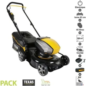 Tondeuse gazon autotractée sur batterie 40v lame 42cm TEXAS Razor